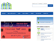 Tablet Screenshot of campbellcountylibraries.org